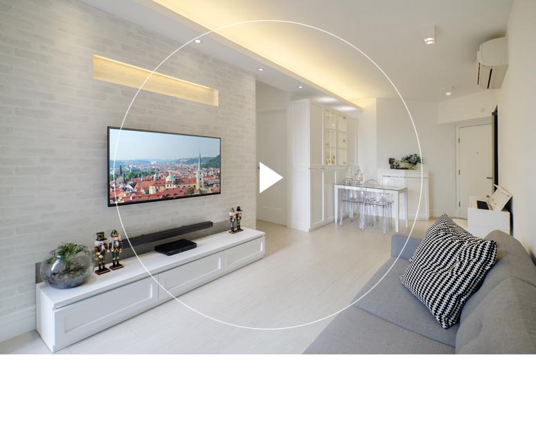 The Victoria Towers' Dining and Living Room Interior Design